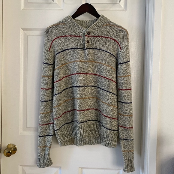 Vintage grey wool knit sweater - Picture 1 of 5